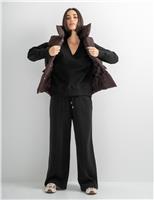 Cotton Rich Drawstring Wide Leg Joggers