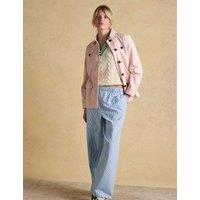 Joules Pure Cotton Lightweight Collared Utility Jacket Pink