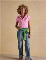 Joules Relaxed High Waist Cuffed Jeans Blue