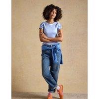 Joules Cotton Rich Striped T-Shirt Blue Mix