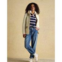 Joules Showerproof Quilted Barn Jacket Neutral
