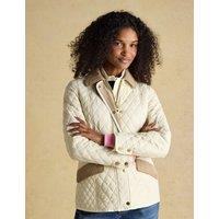 Joules Showerproof Quilted Barn Jacket Neutral