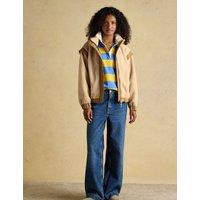Joules 2 in 1 Zip Up Borg Fleece Jacket Cream