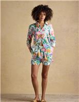 Pure Linen Floral Shorts