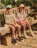 Kids Leather Riptape Trainers (6 Small-3 Large)