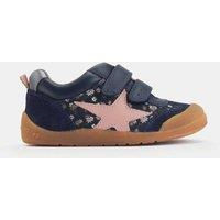 Start-Rite Kids' Leather Riptape Floral Star Trainers (4 Small-10 Small) Navy Mix