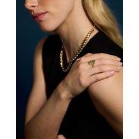 ACCESSORIZE 14ct Gold Plated Tone Coin Ring Gold