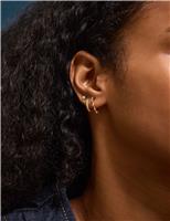 4 Pack Gold Plated Flower Earrings