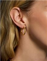 2 Pack Brass Hoops Set