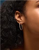 Silver Plated Hoop Earrings