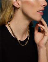 Gold Tone Twist Necklace