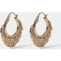 M&S Fringe Hoop Earrings Gold