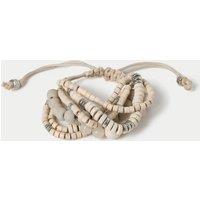 M&S Mixed Bead Bracelet Cream