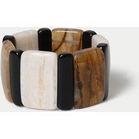 M&S Resin Mixed Shape Bracelet Multi