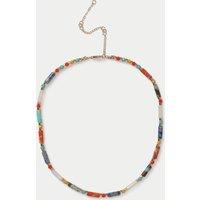 M&S Natural Stone Necklace Multi