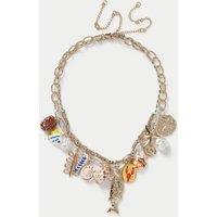 M&S Sealife Mega Charm Necklace Multi