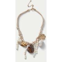 M&S Mixed Shell Necklace Cream Mix