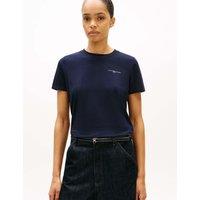 Tommy Hilfiger Cotton Rich 1985 Embroidered T-Shirt Dark Navy