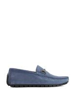 Dune London Wide Fit Suede Slip On Loafers Taupe