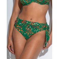 Pour Moi Floral Tie Foldover Bikini Bottoms Green Mix
