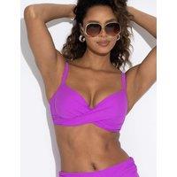 Pour Moi Free Spirit Wired Twist Front Bikini Top (B-FF) Purple