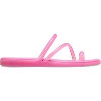 Crocs Miami Jelly Toe Loop Strappy Sandals Hot Pink