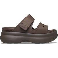 Crocs Soho Two Strap Flatform Sandals Dark Brown