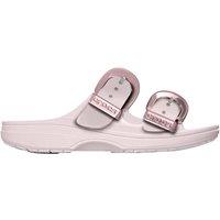Crocs Sunday Buckle Footbed Sandals Light Pink
