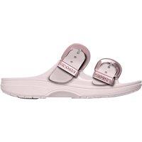 Crocs Sunday Buckle Footbed Sandals Light Pink