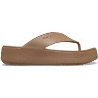 Crocs Getaway Platform Flip Flops Light Brown