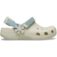 Crocs Kids' Classic Denim Clogs (11 Small-3 Large) White Mix