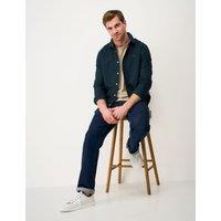 Crew Clothing Pure Cotton Check Oxford Shirt Navy Mix