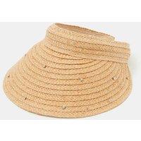 ACCESSORIZE Straw Visor Natural