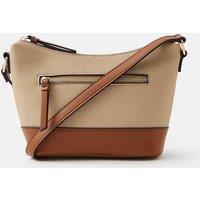 ACCESSORIZE Colour Block Cross Body Bag Tan