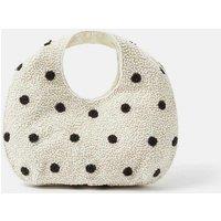 ACCESSORIZE Polka Dot Grab Bag Cream