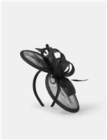 Bow Feather Disc Fascinator