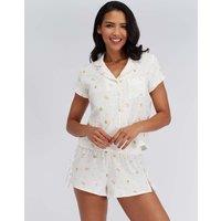 Boux Avenue Pure Cotton Shortie Set Ivory Mix