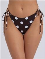 Ibiza Polka Dot Tie Side Bikini Bottoms