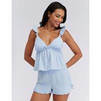 Boux Avenue Pure Cotton Pyjama Set Cornflower