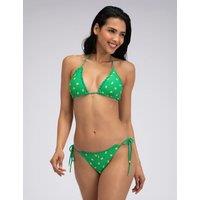 Boux Avenue Ithaca Printed High Leg Bikini Bottoms Green Mix