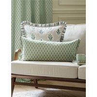 Sanderson Woven Hutton Jacquard Cushion Green Mix