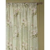 Sanderson Adele Chenille Pencil Pleat Curtains Green Mix