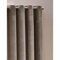 YARD Chenille Velvet Eyelet Curtains Grey