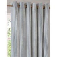YARD Hebden Striped Blackout Eyelet Curtains Blue Mix