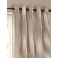 YARD Hebden Striped Blackout Eyelet Curtains Natural Mix