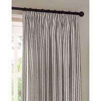YARD Hebden Pure Cotton Striped Curtains Grey Mix