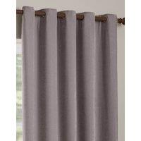 YARD Chenille Velvet Eyelet Curtains Mauve
