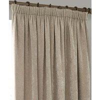 YARD Chenille Velvet Pencil Pleat Curtains Natural