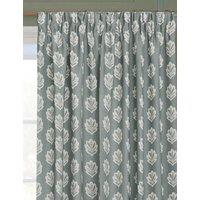 Sanderson Sessile Leaf Pencil Pleat Curtains Blue Mix