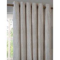 YARD Hebden Striped Blackout Eyelet Curtains Brown Mix